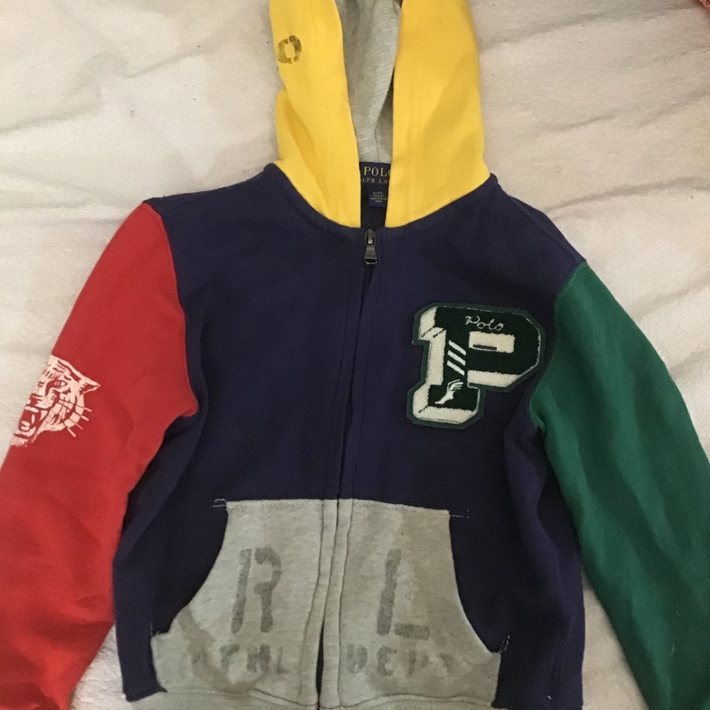Polo Ralph Lauren toddlers color block hoodie
